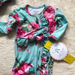 Posh Peanut Onesie and Headband- NWT!